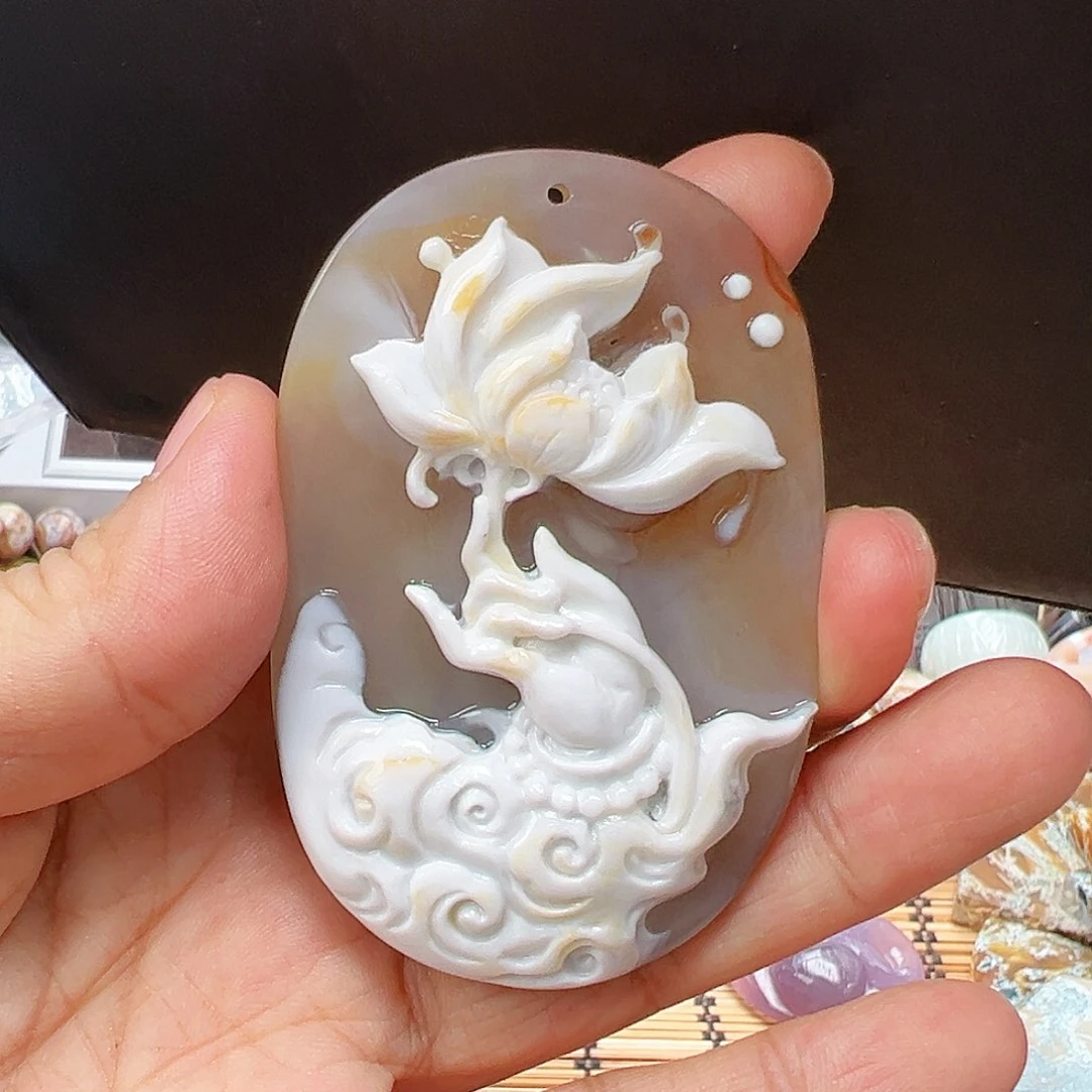 未镶嵌玛瑙/玉髓珠宝半成品