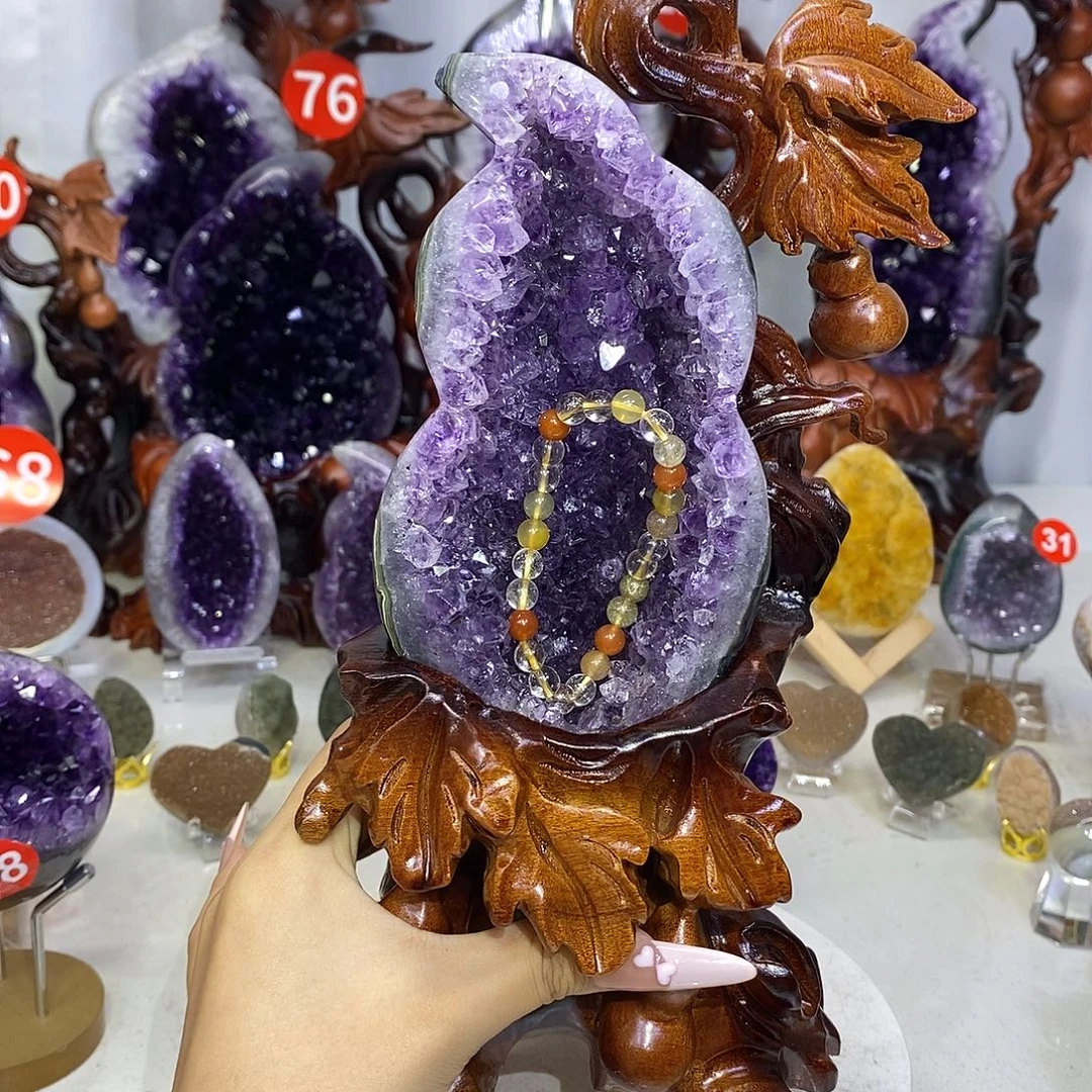 大型摆件（非配饰）未镶嵌紫晶