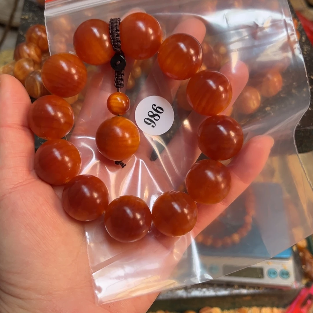 松木（琥珀木）手串/手链小***y986包浆2.1