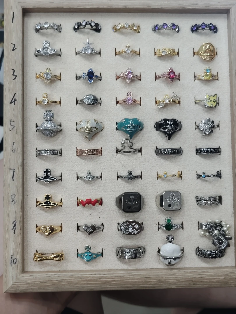 铜合金戒指 【新粉福利戒指】流星简约百搭 从左往右横着数！