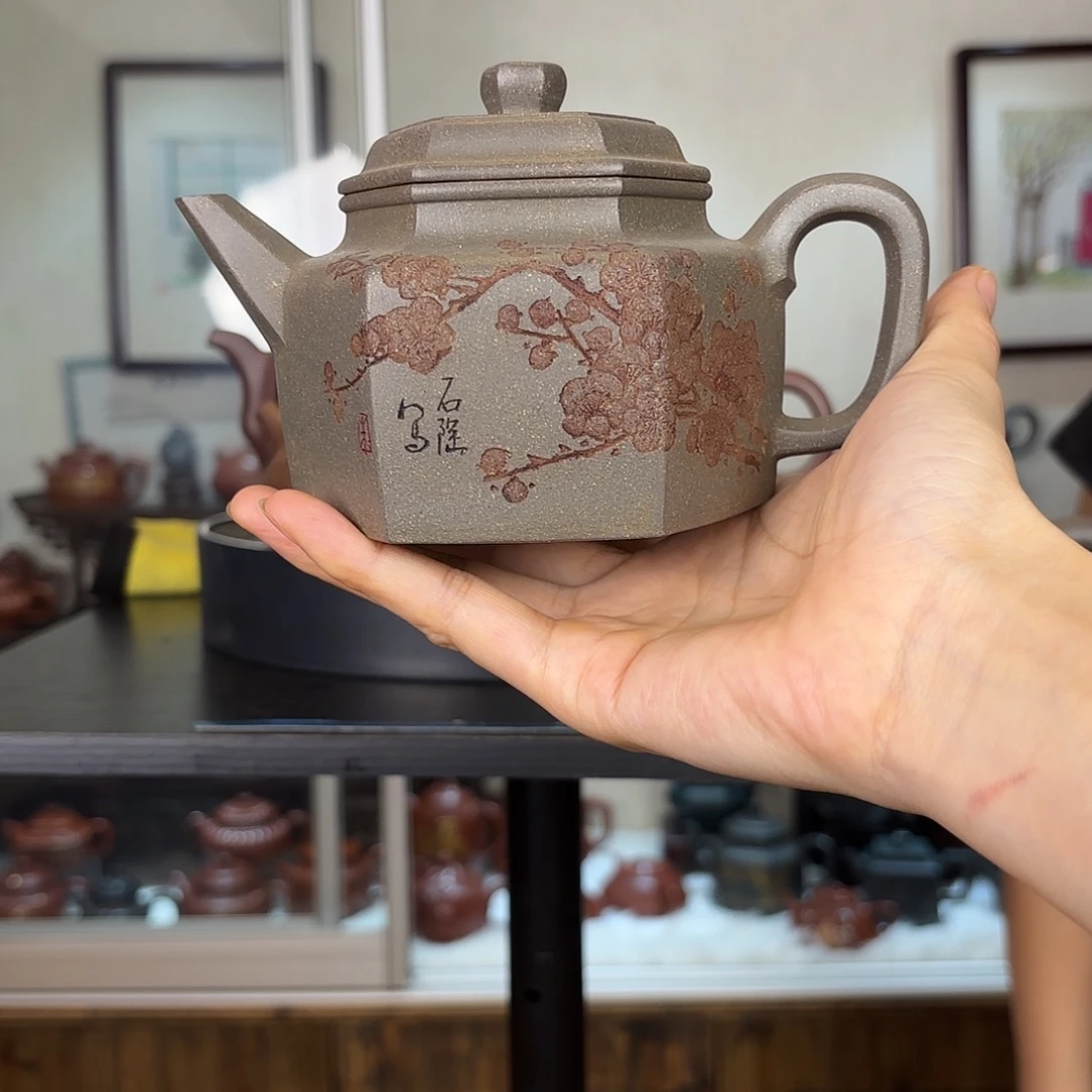 茶壶紫砂朱炳浩紫砂壶石陶