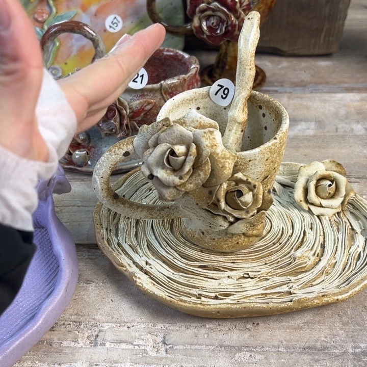 陶瓷懿树日式手捏餐具茶具