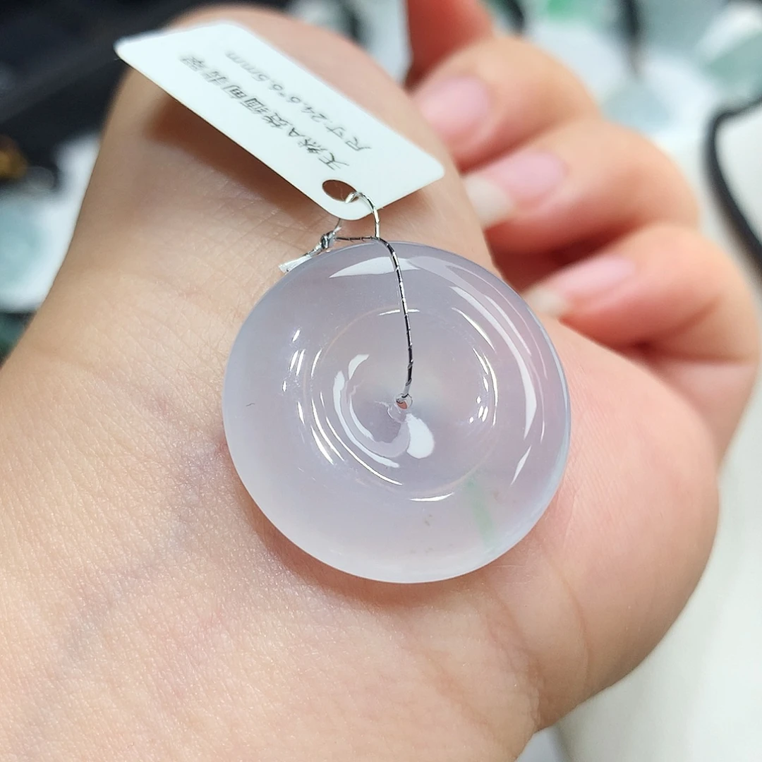 翡翠未镶嵌胸饰翡翠75，24.6/6.5