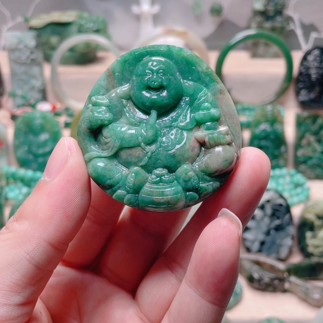独山玉未镶嵌颈饰