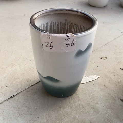 低腰锥形山水中 口26/36