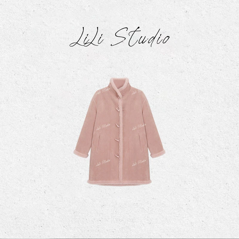 PCNY丨不理理「暖梦柔乡」两面穿100澳毛保暖百搭牛角扣长款外套