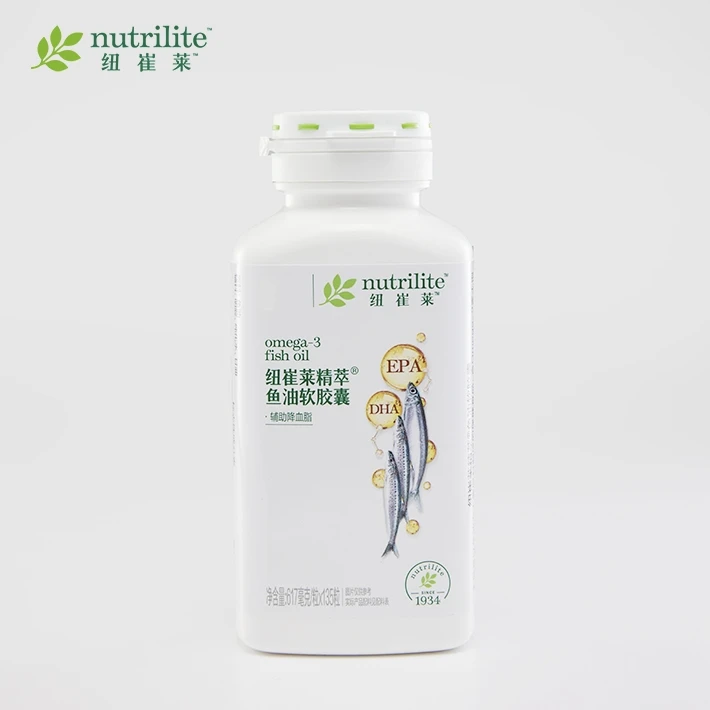纽崔莱铁质深海鱼油 压片糖果 135片/瓶 原装正品