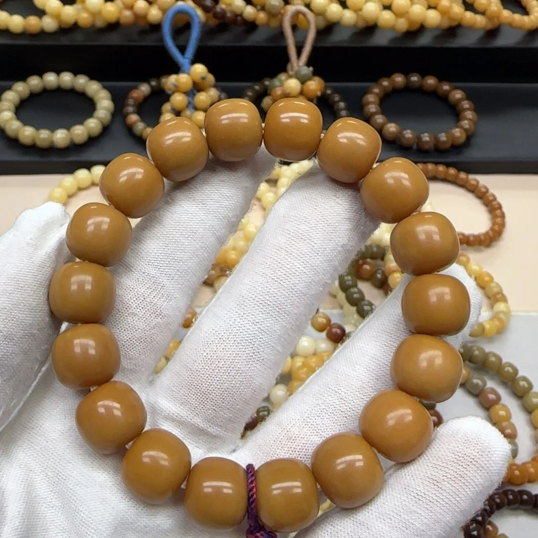 手串菩提根/象牙果12*13 微瑕 11年