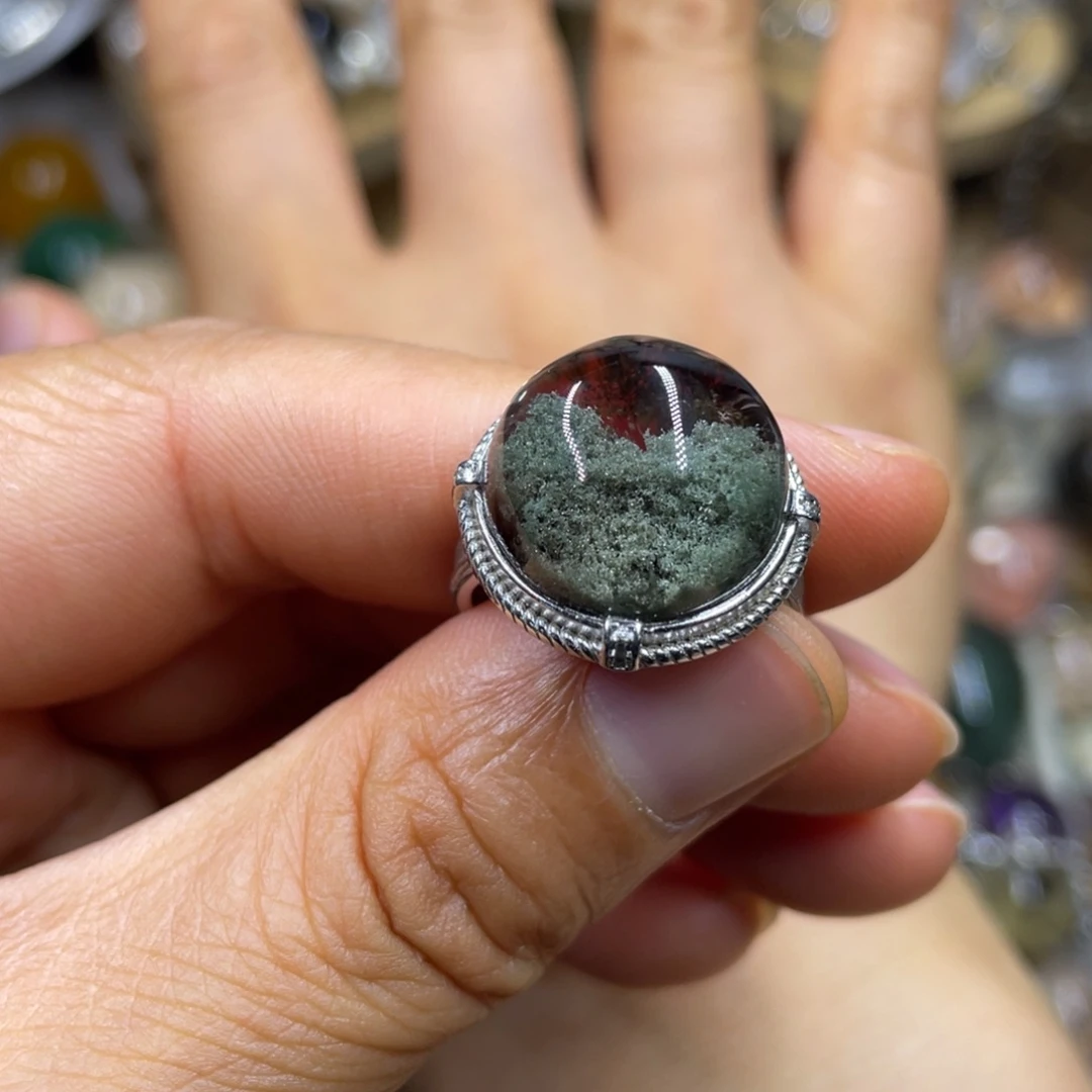 【闪购商品】水晶珠宝半成品银S925镶嵌戒指