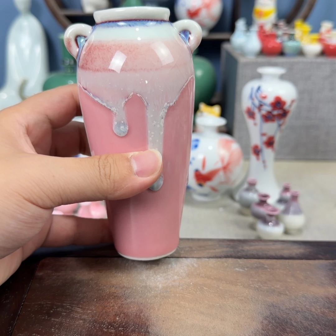 陶瓷手工小花器摆件