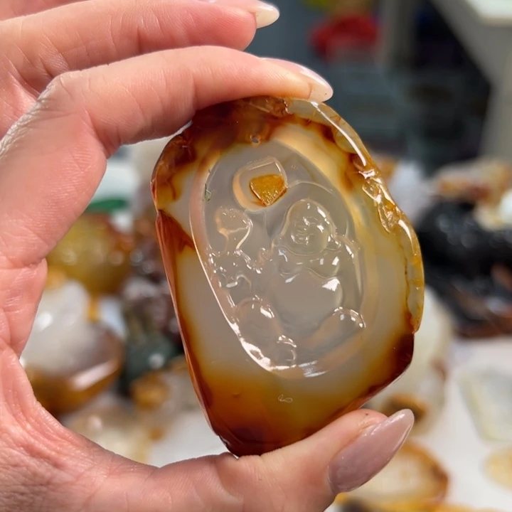 玛瑙/玉髓吊坠(不含链)未镶嵌
