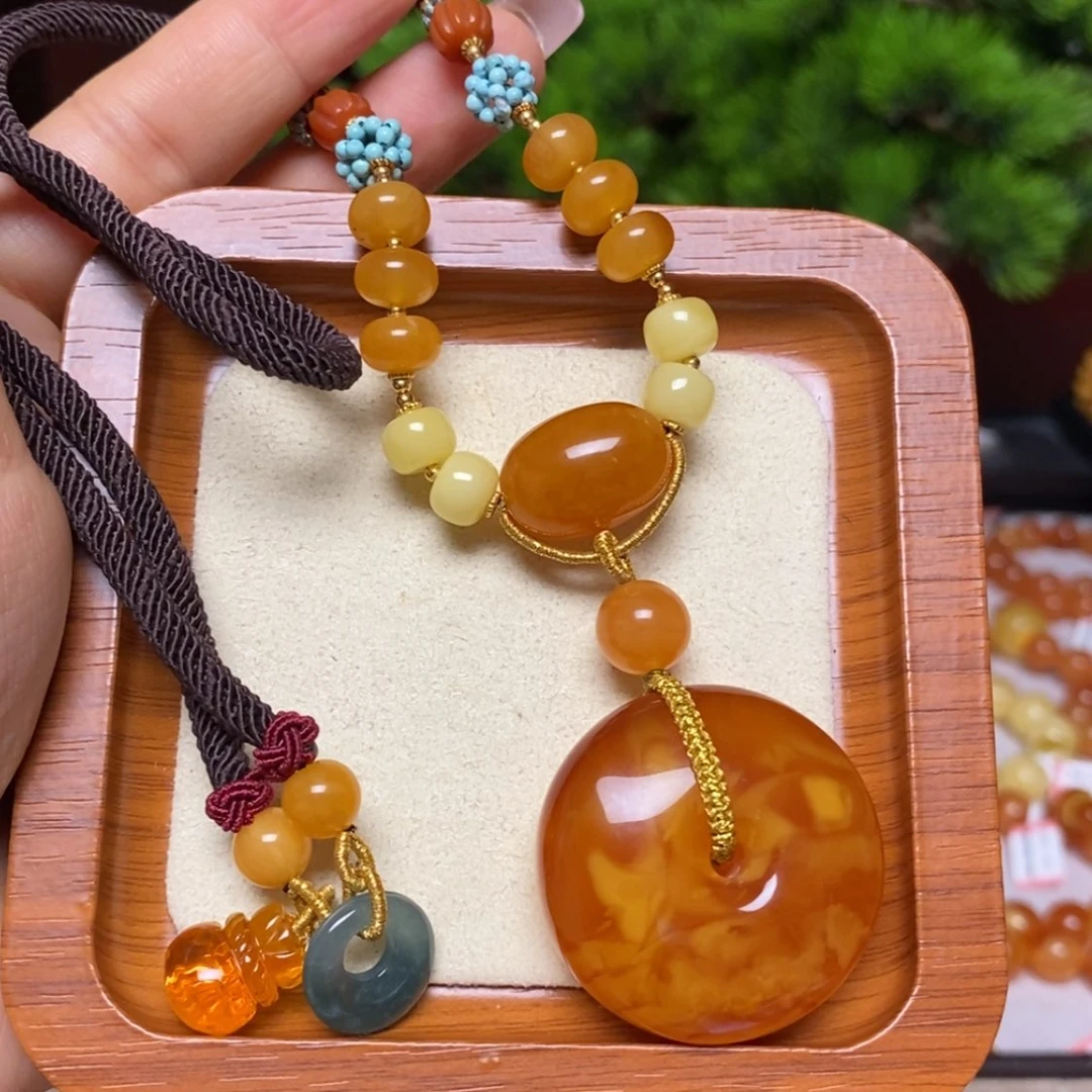 【闪购商品】蜜蜡颈饰未镶嵌项链