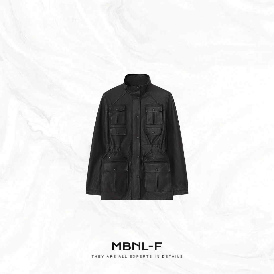 MBNL-F“中古小香皮衣” 重工水洗纹理糕子羊皮皮衣 秦磊XM-XPY2568