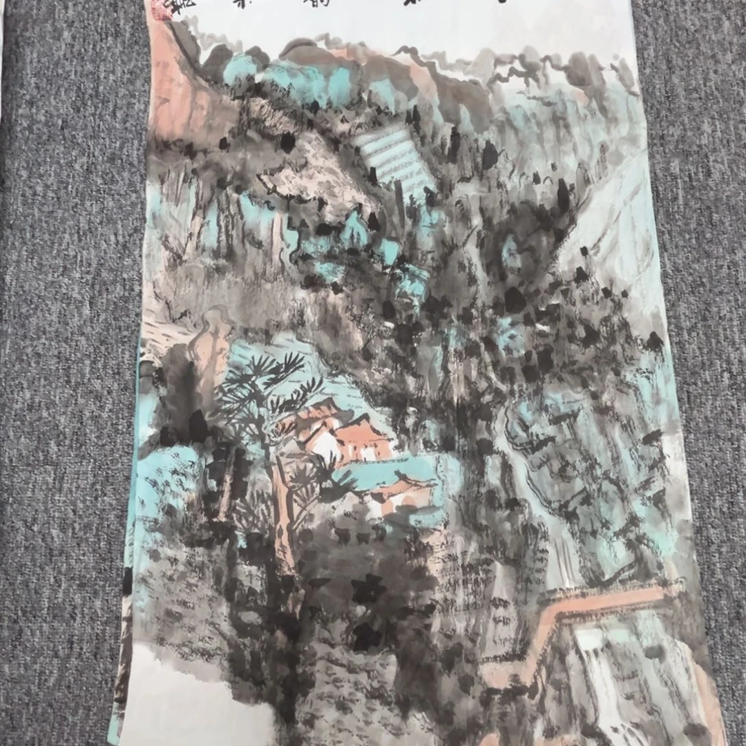 国画绘画作品多次参加国内外68.45