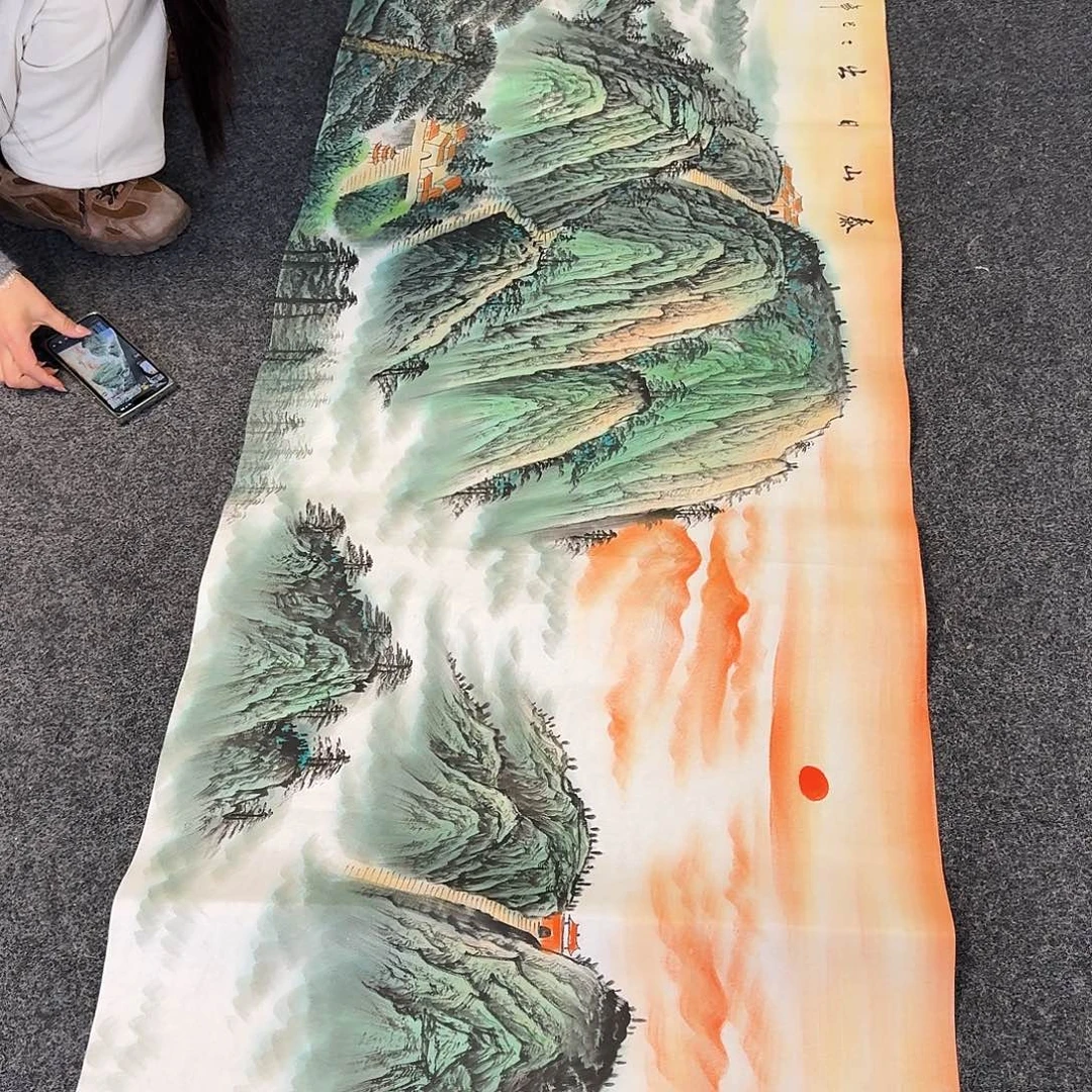 特***博纯手绘国画作品好看小六尺