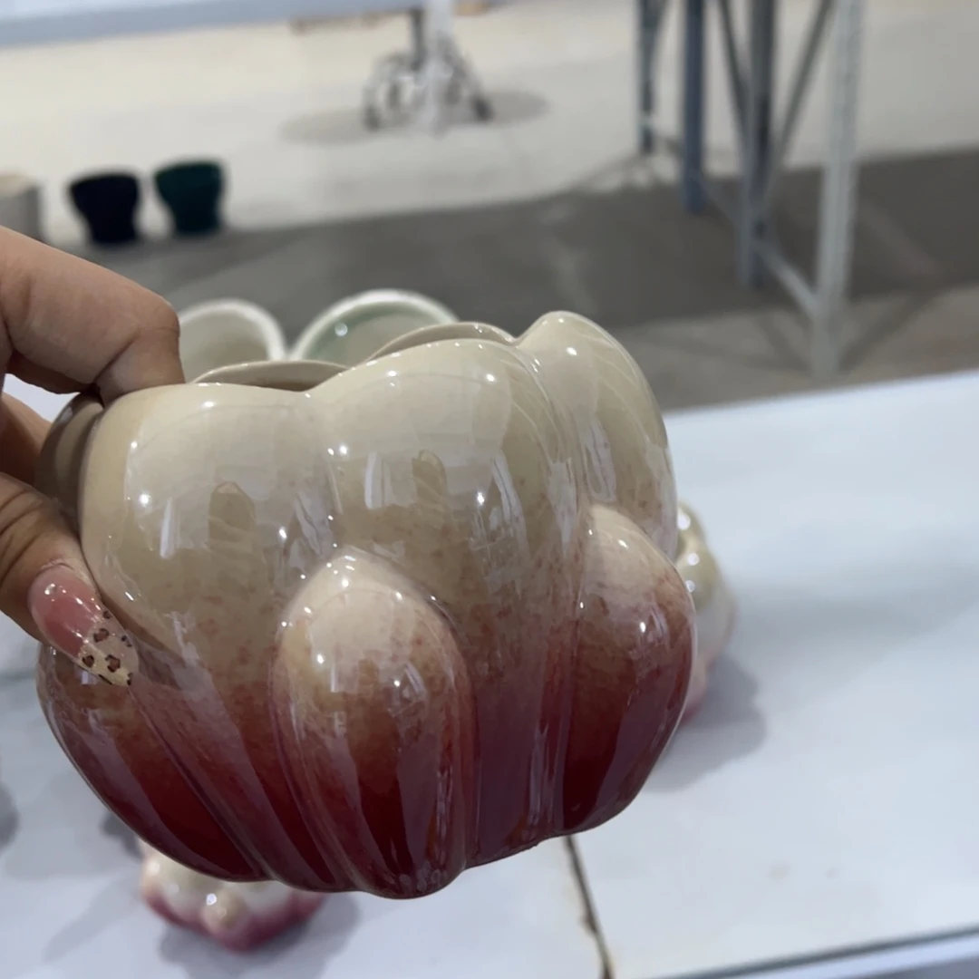有孔陶瓷花盆，满10米包邮发货