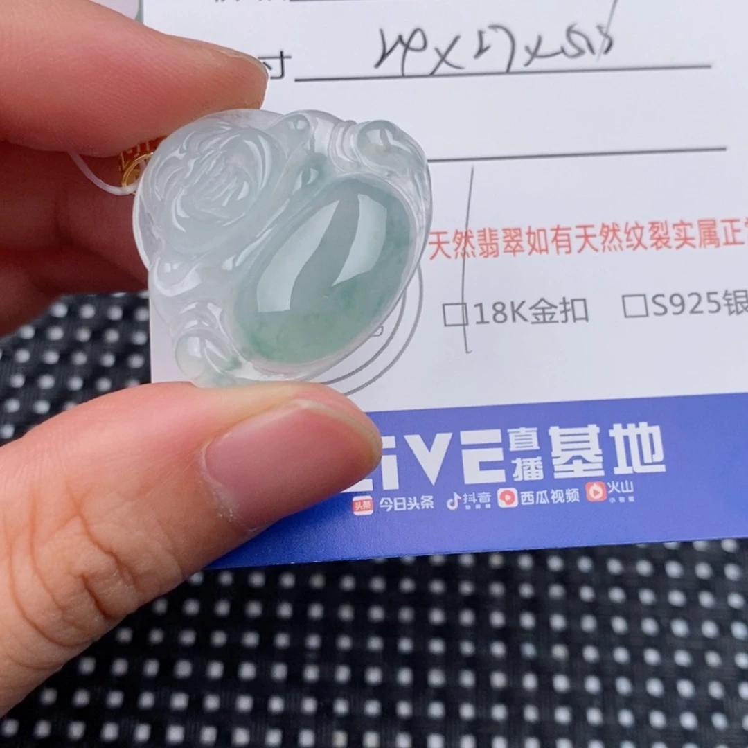 伊****翡翠18K金镶嵌颈饰