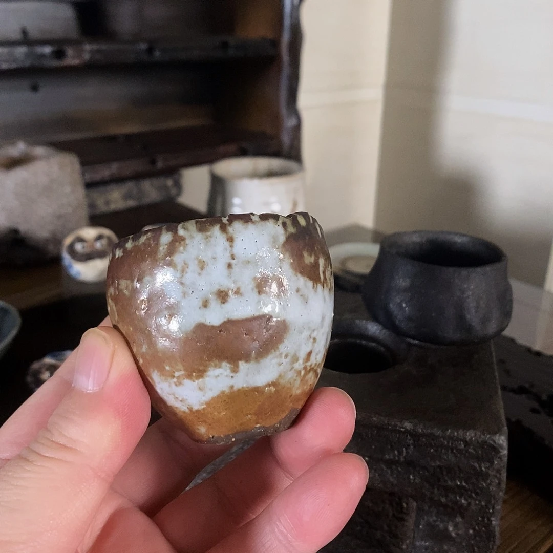 手工制作柴烧茶具
