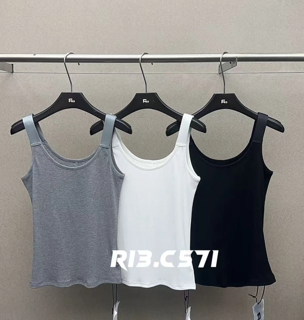 福秒-显瘦的！拼接肩带背心（13R33692#）R13