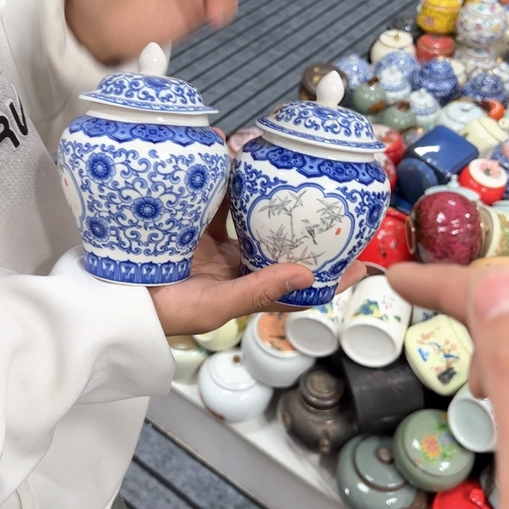 茶叶罐陶瓷家用储物罐轻微瑕疵品介意勿拍