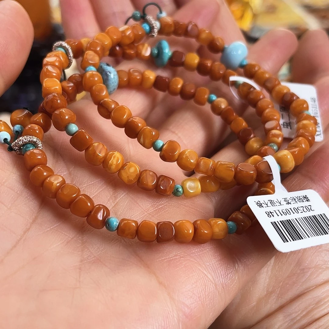 琥珀手链未镶嵌蜜蜡手串多样性发其一