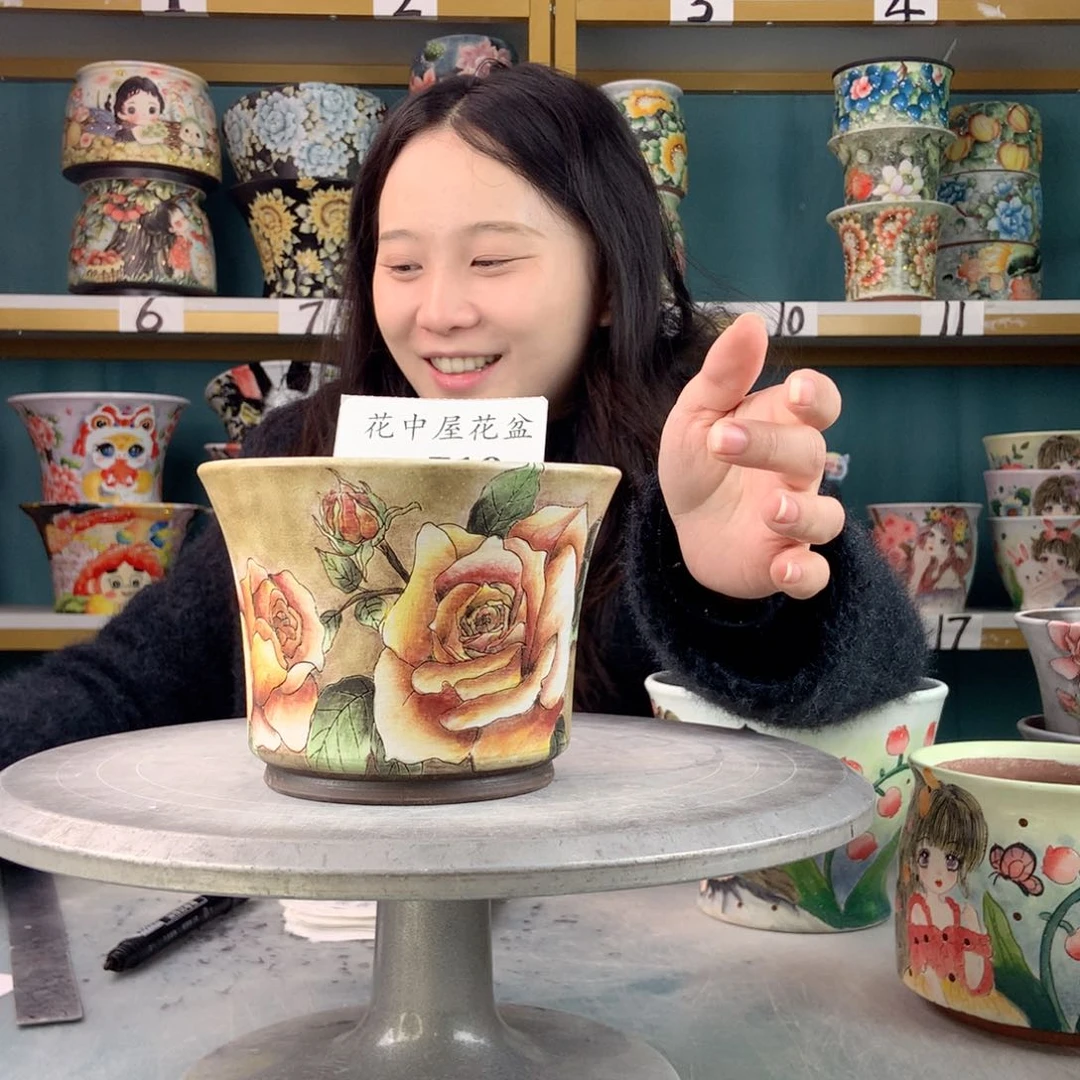 罐微**暖景德镇手工瑕疵719