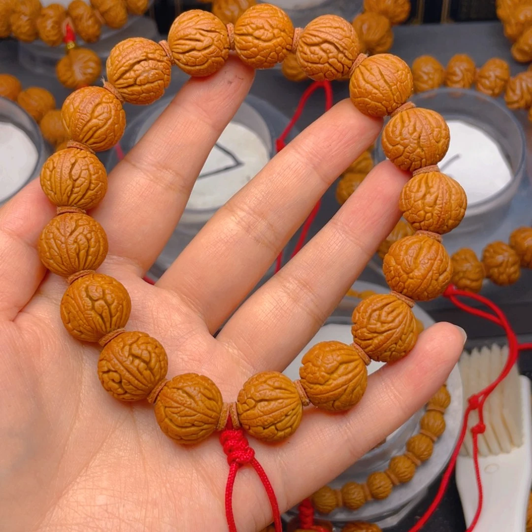 桃核吊坠龙鳞仿古甲骨文1.6