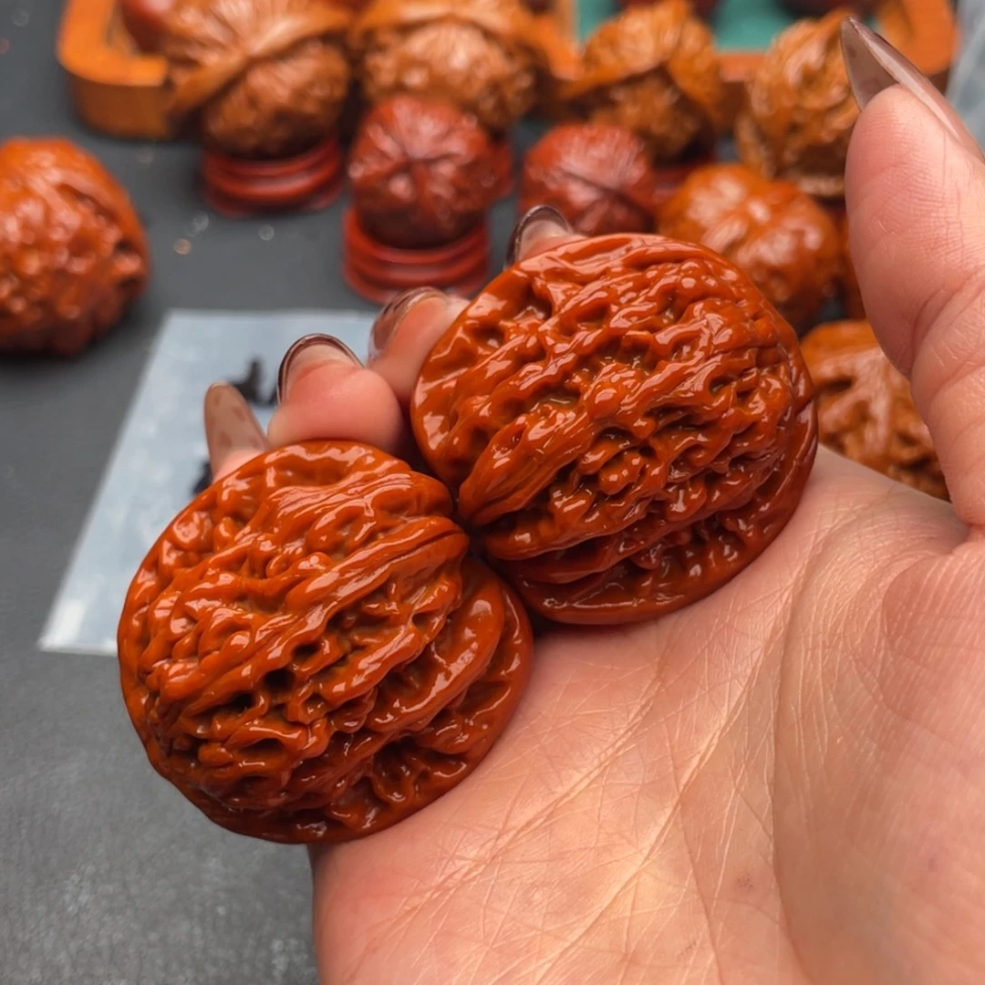 把件文玩核桃四座楼