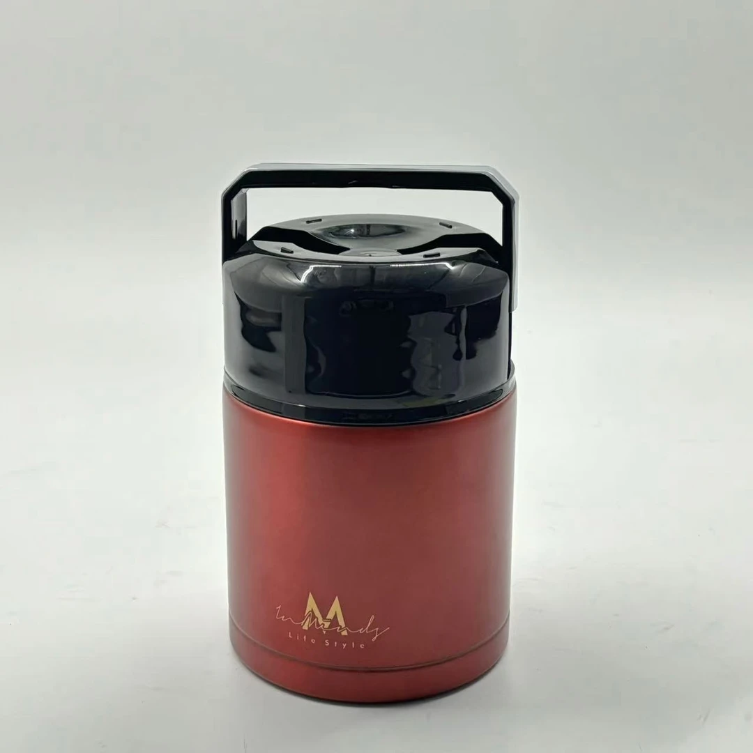 800ML英麦斯红色不锈钢焖烧提壶Y