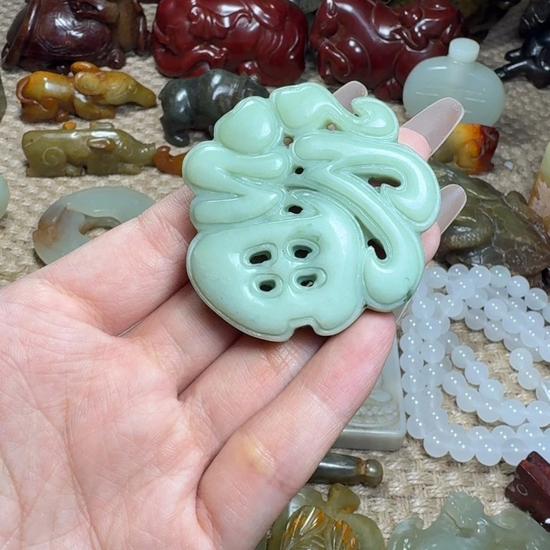 吊坠白玉菩提挂件