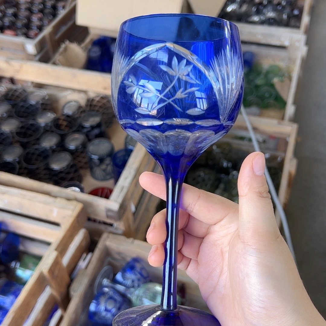 平底款水晶玻璃微瑕一个
