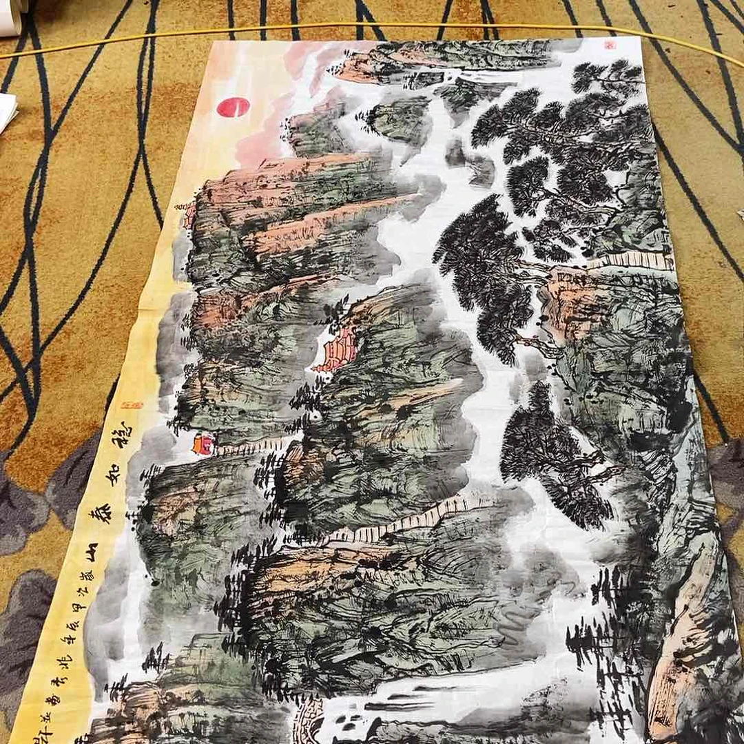 国画清*葛兆秀97.180手绘画心