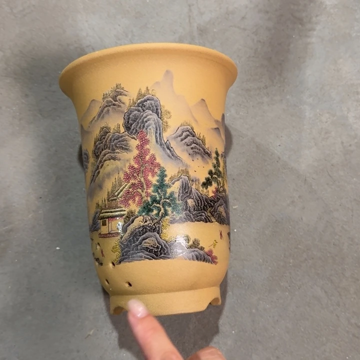 紫砂紫砂花盆破损补发高度22口径17单只