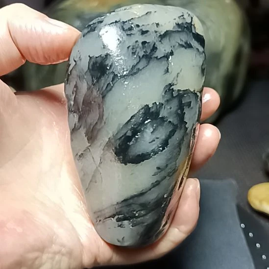 新疆金丝玉原石国画
