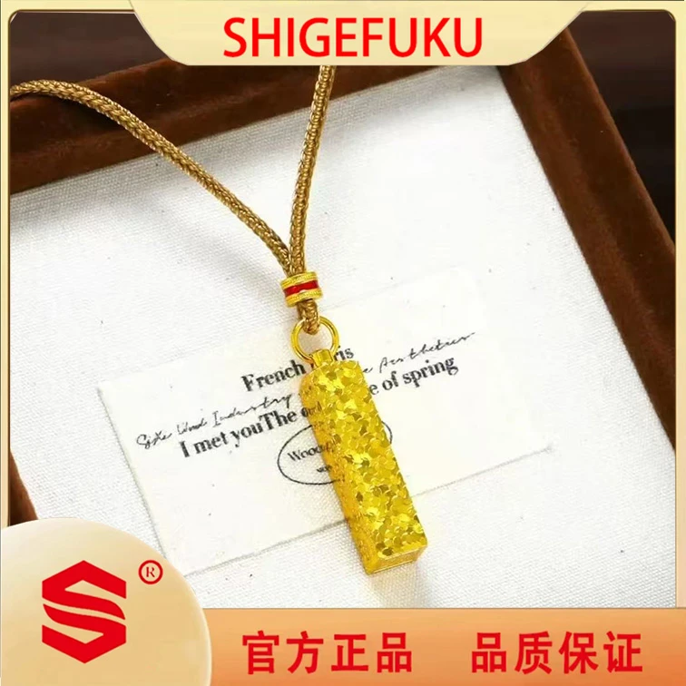 【SHIGEFUKU】爆闪碎冰冰四方来财吊坠锁骨链