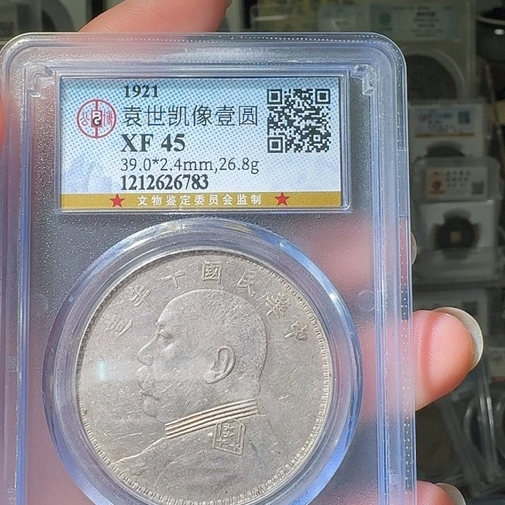 银?*假袁大头一枚星星绿HH