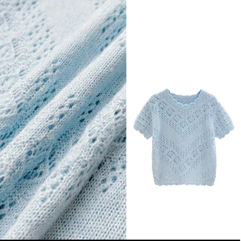 春夏针织衫女2025新款短袖遮肉显瘦百搭洋气减龄时尚夏季上衣