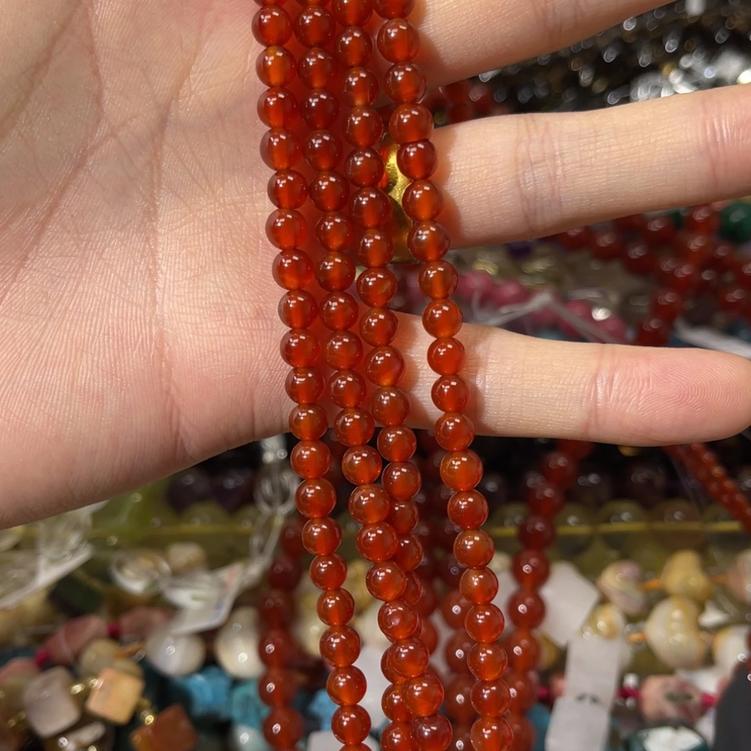 玛瑙/玉髓合金耳饰k6深红玛瑙