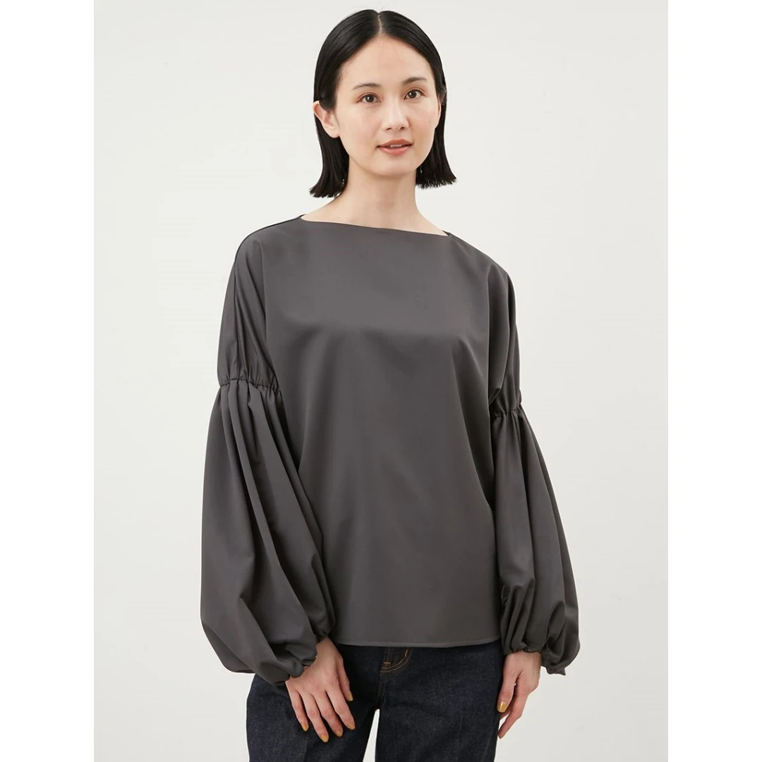 【TaKuMi】日系品牌 秋季新款 M 气质时尚休闲船领袖设计衬衫上衣