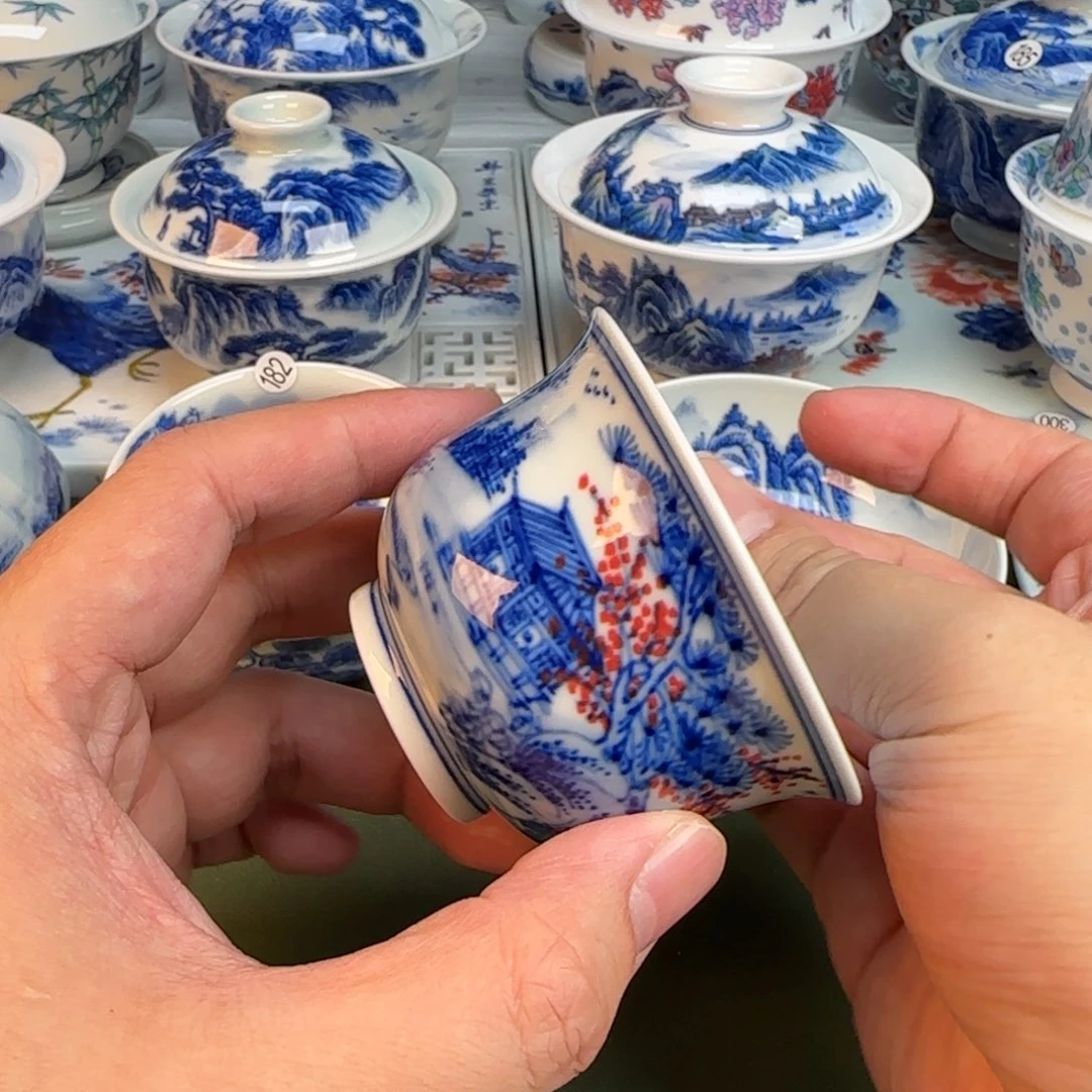 抖音陶瓷闪购纯手工手绘111