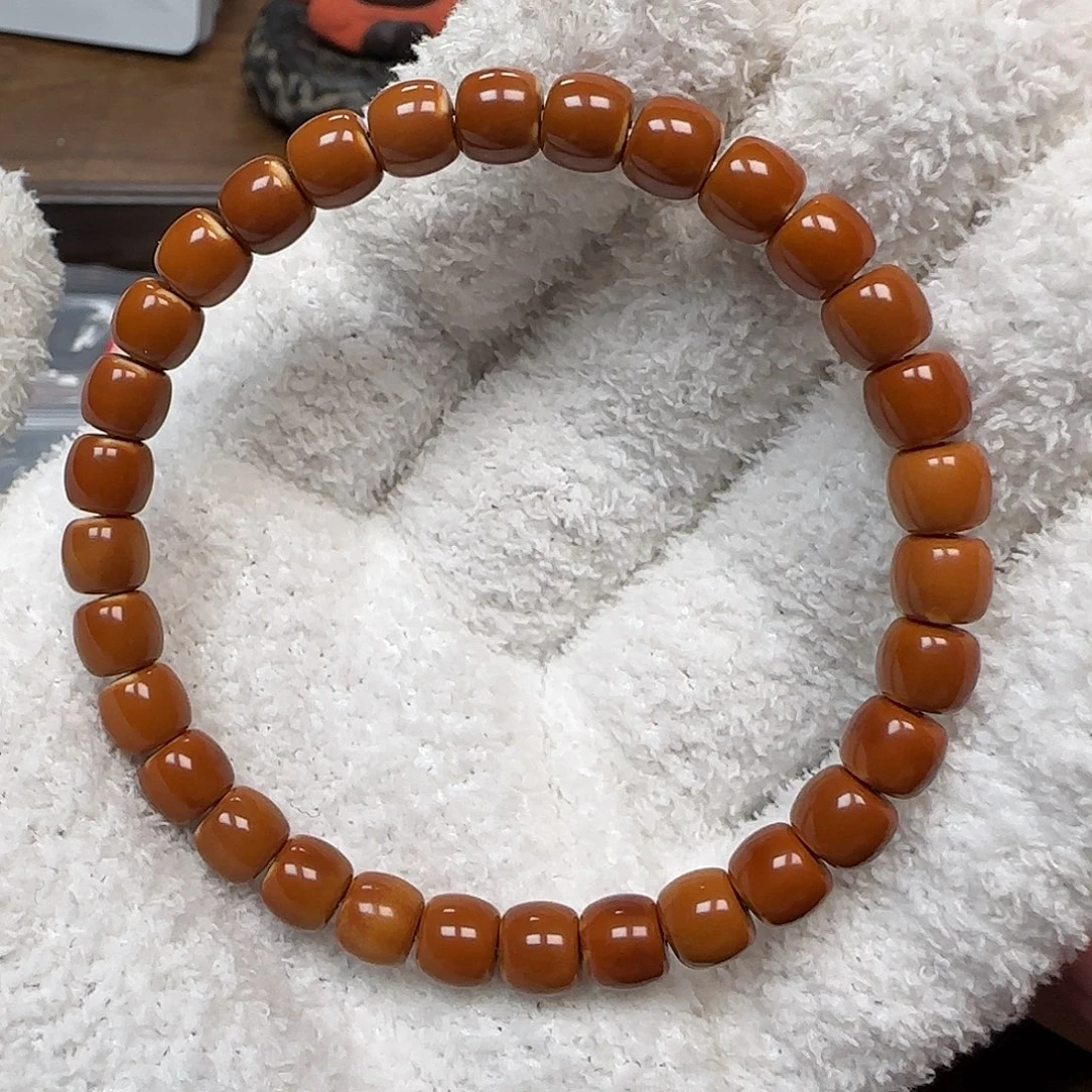 手串橄榄核老挝7.2mm三花极限弧