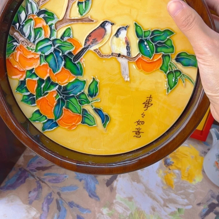 盖子款瓷板画艺术作品