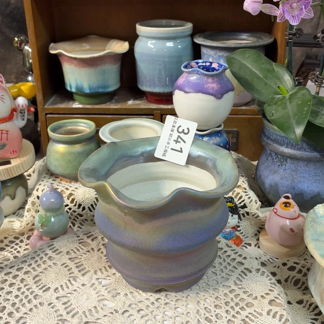 景德镇陶瓷花盆花盆炫彩