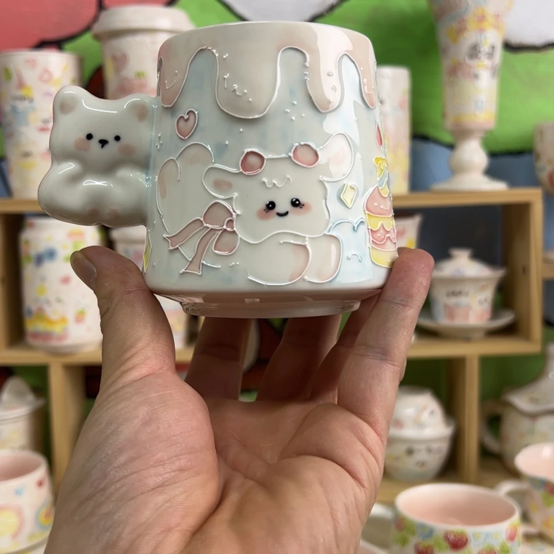 景德镇高温釉下手绘陶瓷微瑕