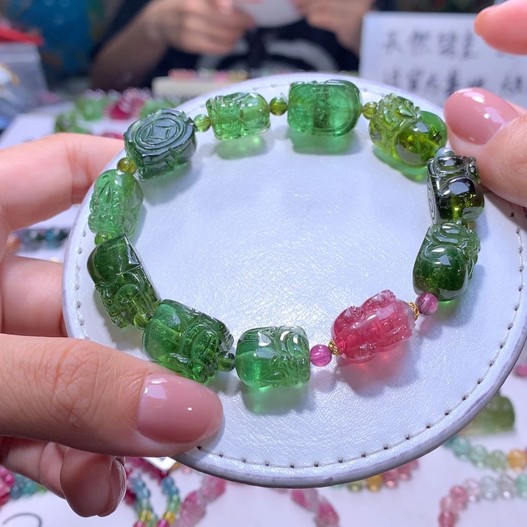 【闪购商品】未镶嵌手链碧玺10m