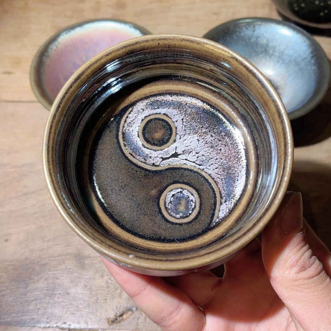茶盏千*蛹和远阴阳雕刻