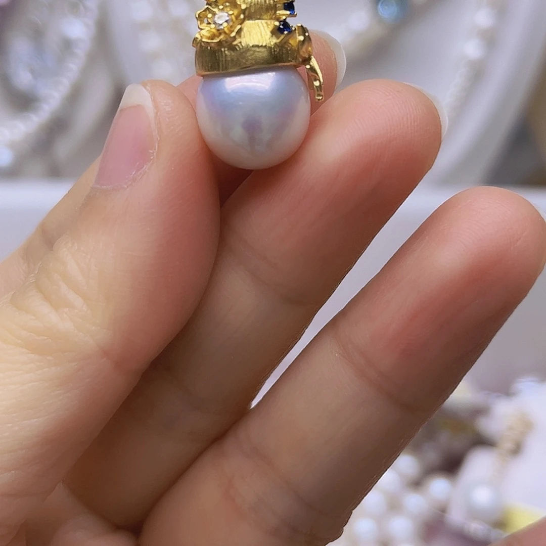 吊坠或者耳钉淡水珍珠未镶嵌