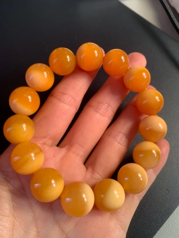 缅黄聚宝盆手串手链