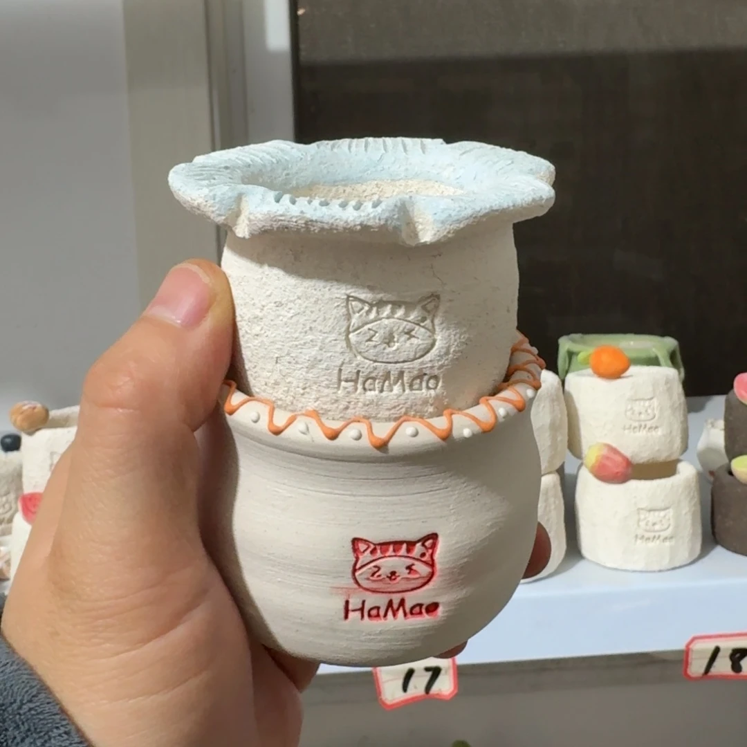 厂家直销手工花盆摆件