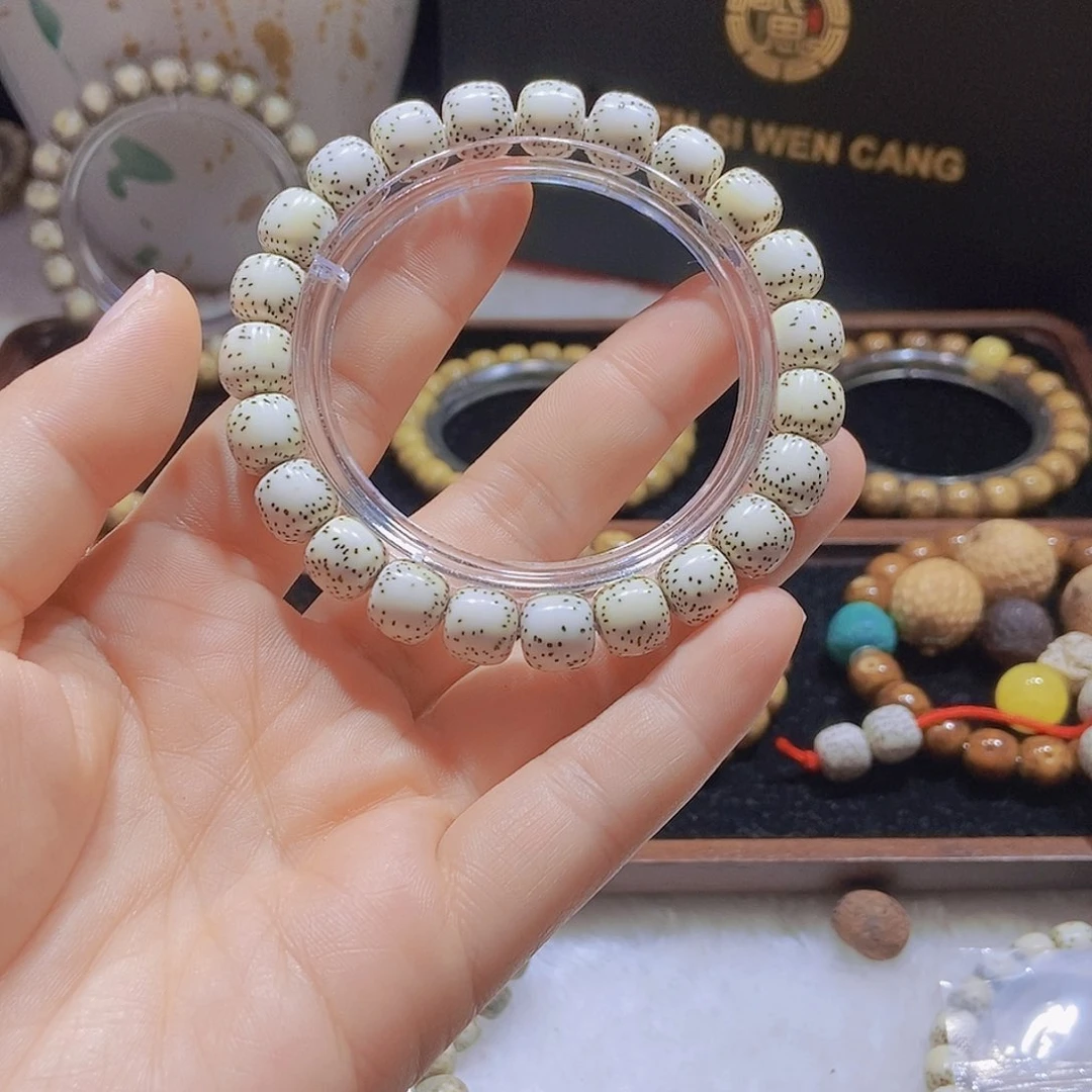 星月菩提手串侧留白10x 9